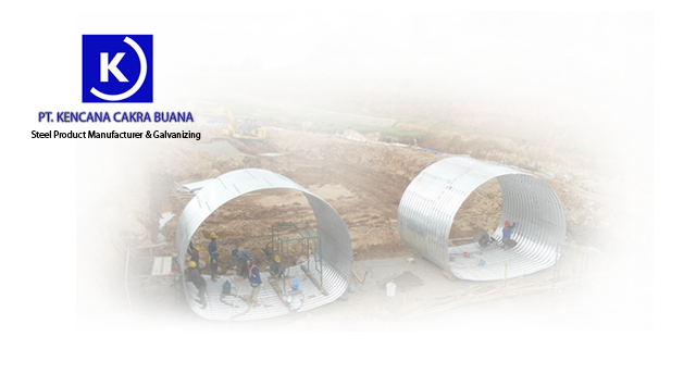 PT. Kencana Cakra Buana - Guardrail, Tiang Lampu, Penerangan Jalan Umum, Gorong-gorong Baja Berkualitas, Flexbeam Guardrail,Pipa Besi Bergelombang, Jembatan Baja, Corrugated Steel Pipe,baja,Tutup Conveyor